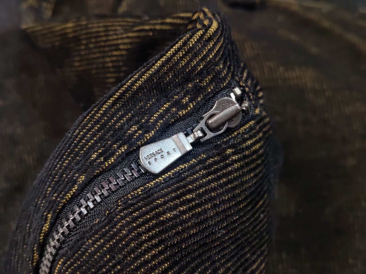 Versace 🔥 Vintage 90's Versace Corduroy Gradient fabric Zip Pants Size US 34 / EU 50 - 18 Thumbnail