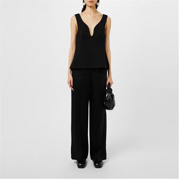 Jil Sander o1g2r1mq1024 Tank Tops in Black Size S / US 4 / IT 40 - 5 Thumbnail