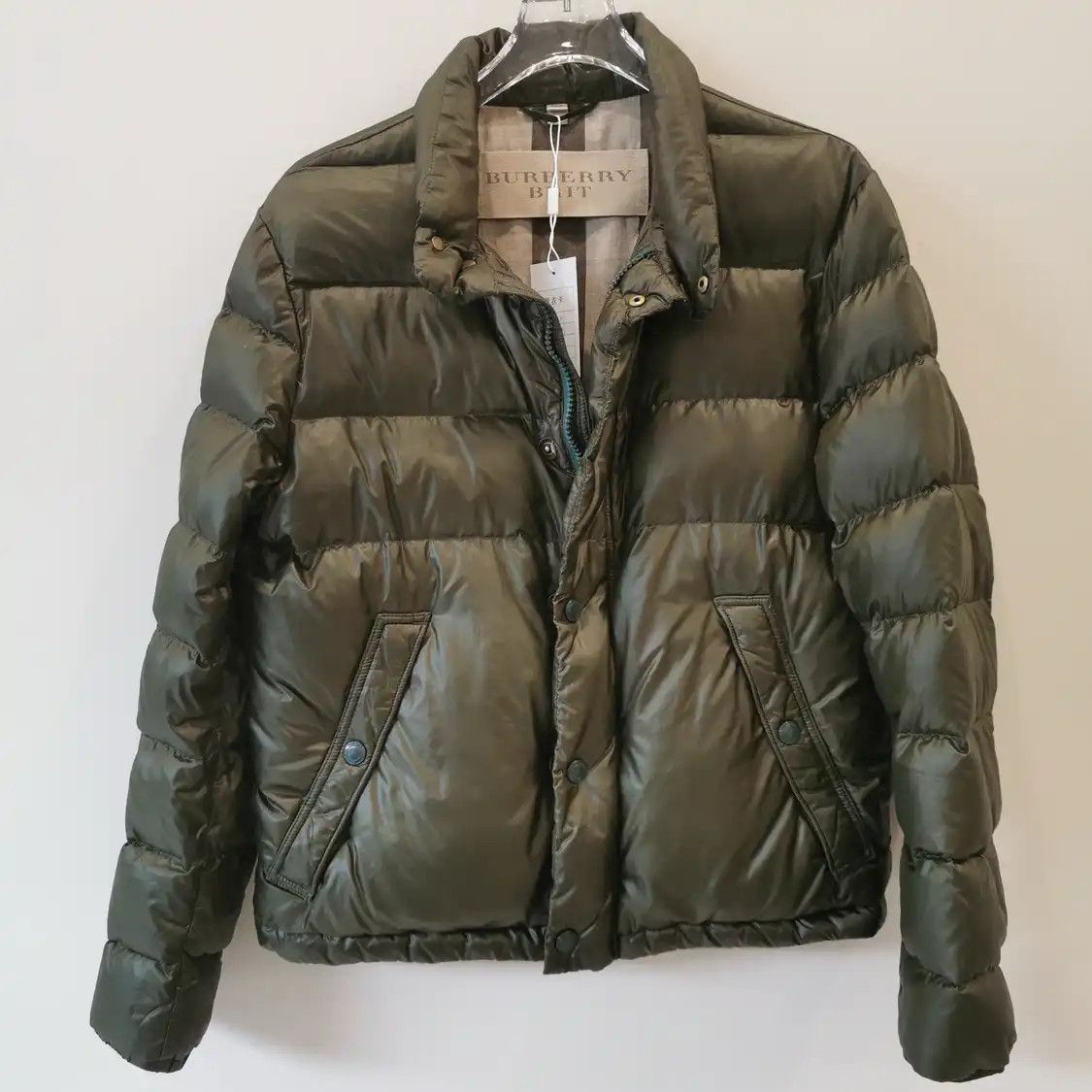 Burberry Burberry Brit Green Down Puffer Jacket Size L | Grailed