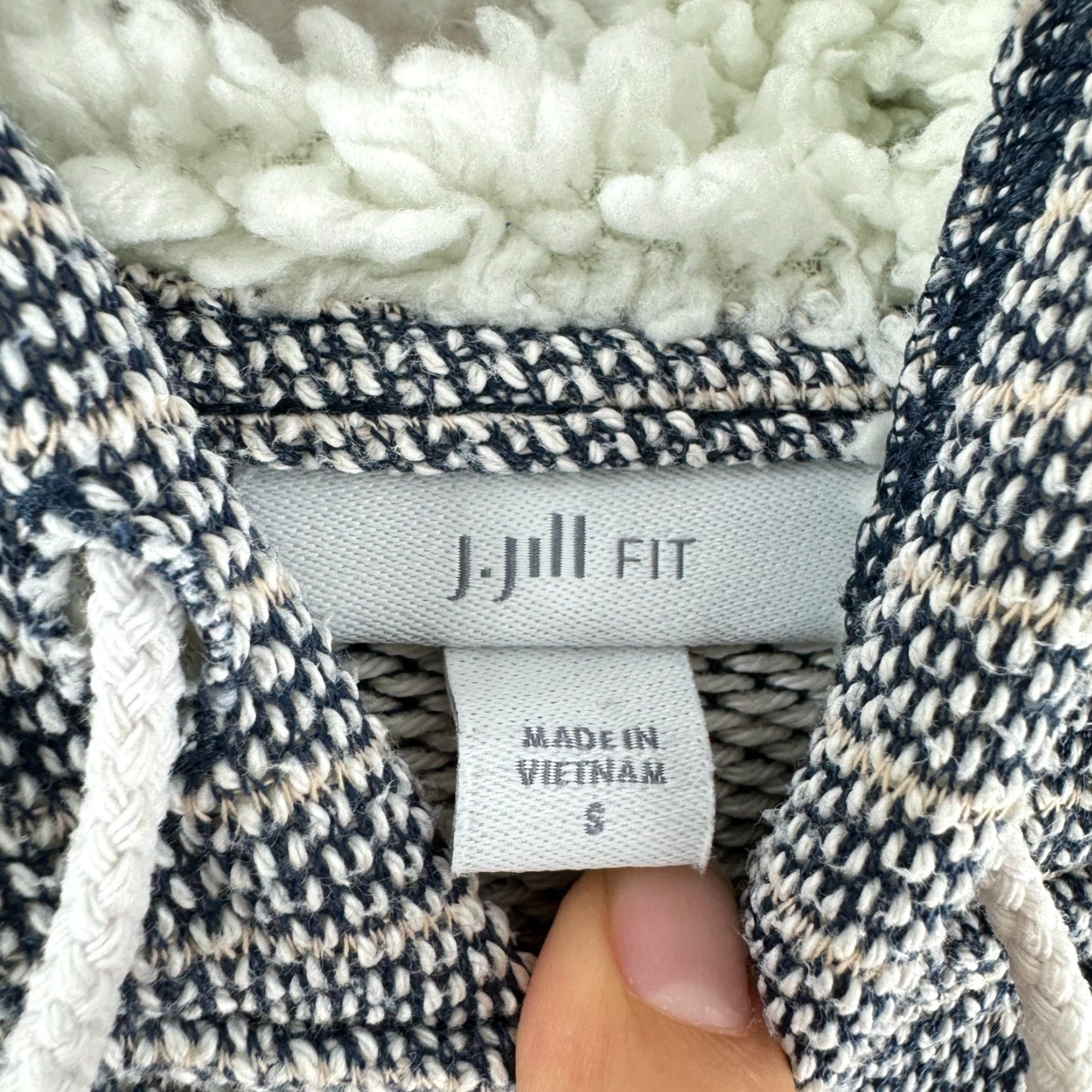 J. Jill J. Jill Fit Blue Knit Pullover Hoodie Sweater Womens Size S Long Sleeve (Crew Neck) Pullover Casual Vintage: No, etc Size S / US 4 / IT 40 - 7 Thumbnail