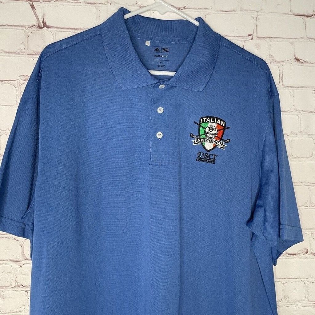 Adidas NWOT Adidas ClimaLite Logo Short Slv. Golf Polo Shirt Men XL Size US XL / EU 56 / 4 - 7 Thumbnail
