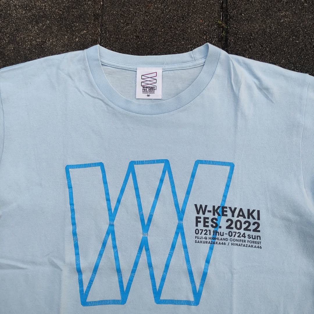 Band Tees W-Keyaki Fes 2022 Sakurazaka46 Hinatazaka46 Idol Tee Size US M / EU 48-50 / 2 - 3 Thumbnail