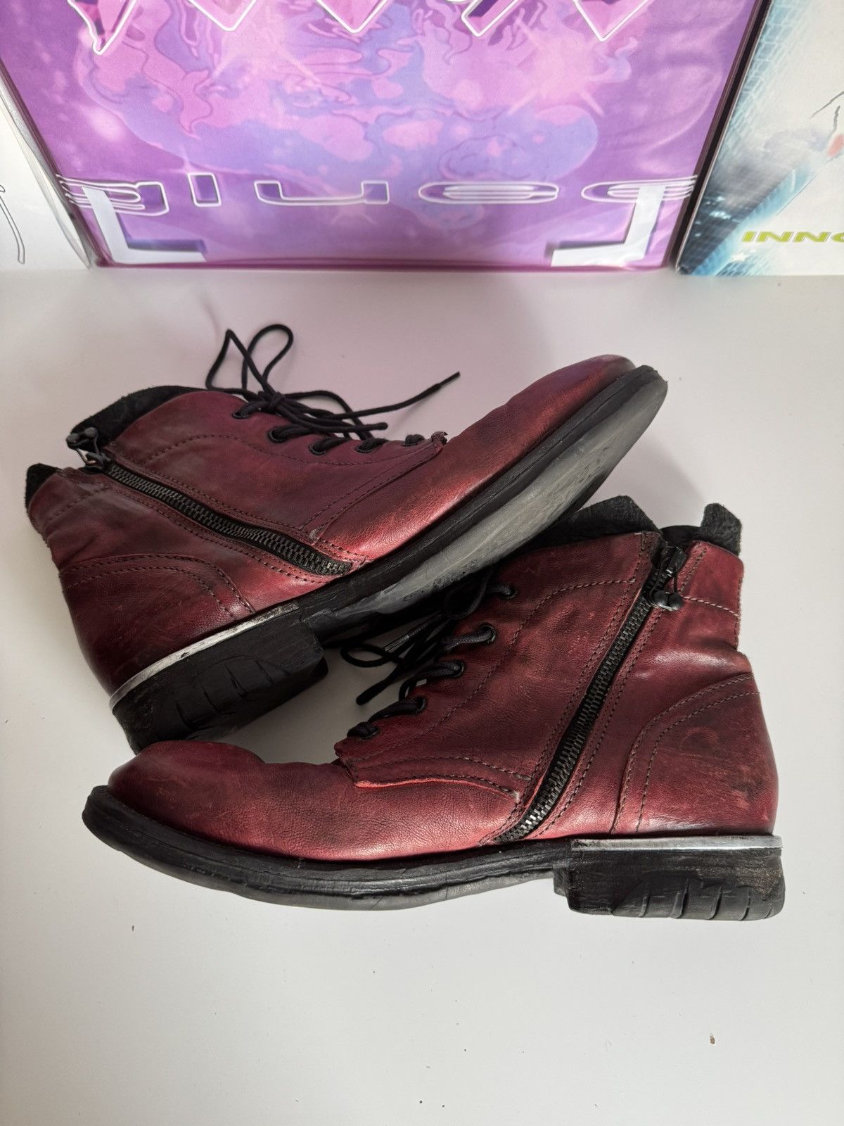 Japanese Brand Vintage A.S 98 Leather Ankle Boots Western Avantgarde Size US 8 / EU 41 - 11 Thumbnail