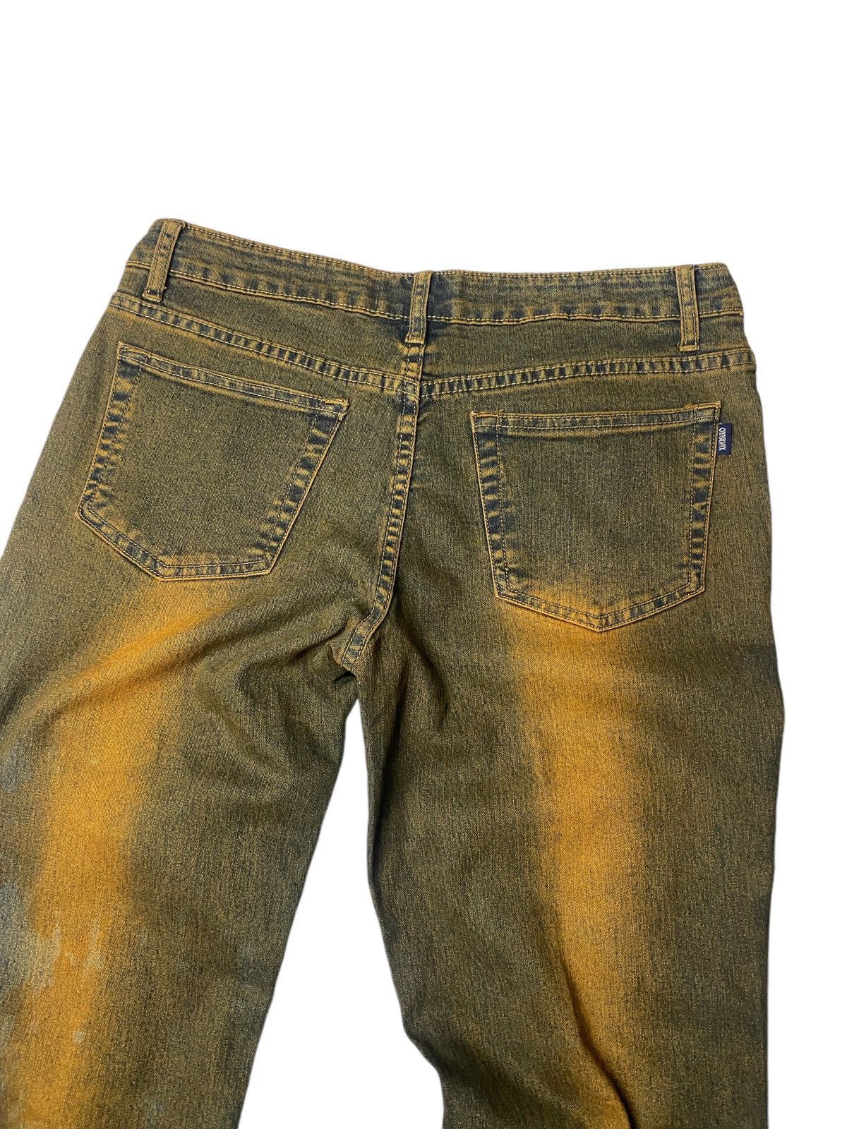 If Six Was Nine × Japanese Brand × Tornado Mart 2000's Xin Miao Mudwash Laced Up Fringe Flared Jeans Size US 29 - 10 Thumbnail