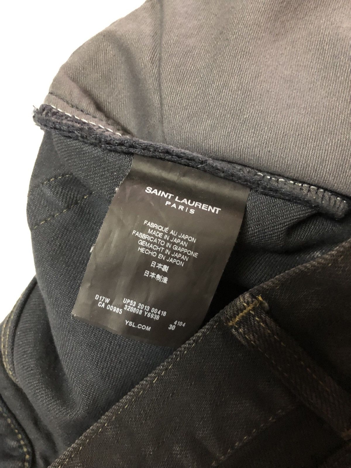 Saint Laurent Paris Saint Laurent Paris 13FW Tie-dye effect Denim Jeans Size US 30 / EU 46 - 6 Thumbnail