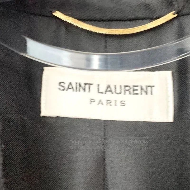 Yves Saint Laurent YSL Classic Black Gold Trim Blazer. Size M / US 6-8 / IT 42-44 - 4 Thumbnail
