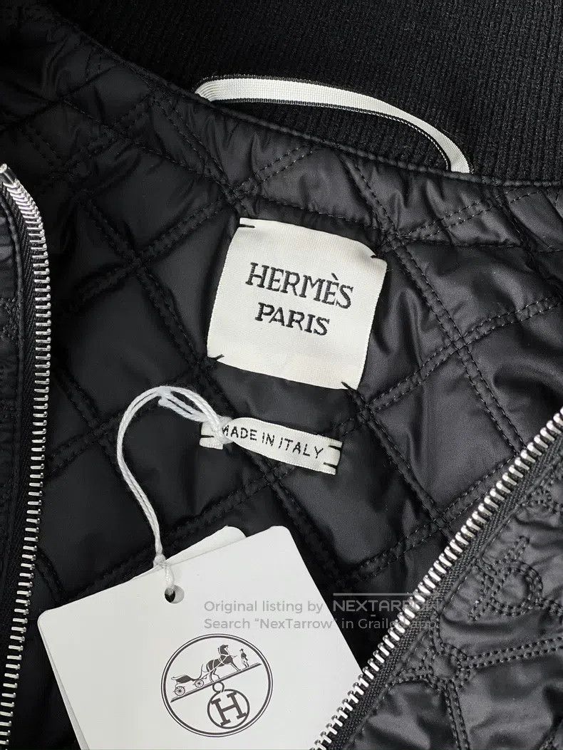 Hermes Hermes Classic Black Sheepskin Fleece Lined Leather Jacket Size XS / US 0-2 / IT 36-38 - 3 Thumbnail