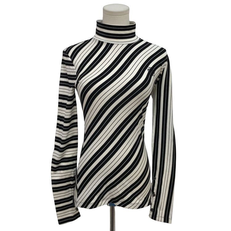 Loewe Loewe Striped Mock Neck Long Sleeve Top Size XS Size XS / US 0-2 / IT 36-38 - 1 Thumbnail