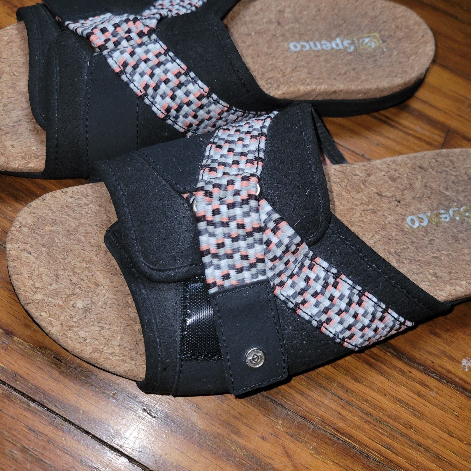 & Other Stories Spenco Slides Sandals Black Cork Insoles 11 Comfort Size US 11 / IT 41 - 6 Thumbnail
