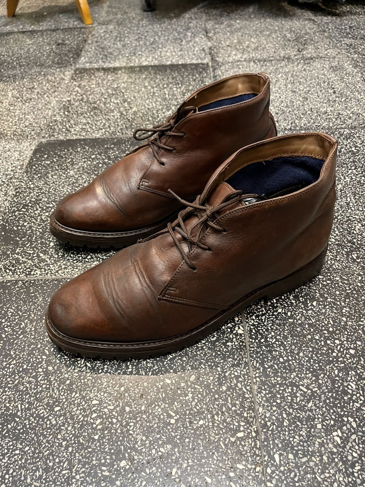 Polo Ralph Lauren Ralph Lauren RRL Army Bex Sole Boots Leather Chuka Brown Size US 8.5 / EU 41-42 - 6 Thumbnail