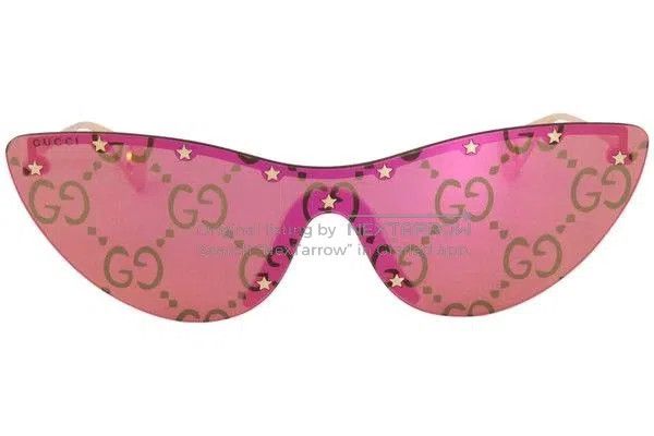 Gucci Gucci GG0666S Shield Sunglasses. Size ONE SIZE - 6 Thumbnail