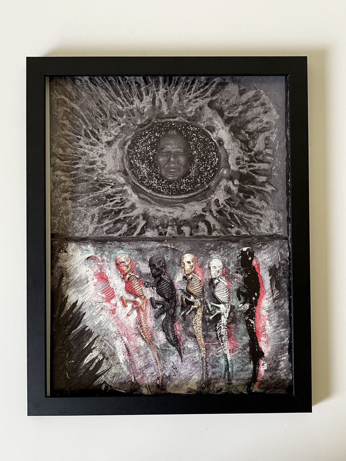 Chrome Hearts × Vintage Chrome Hearts fish skeleton Framed poster 9x11 Size ONE SIZE - 1 Thumbnail
