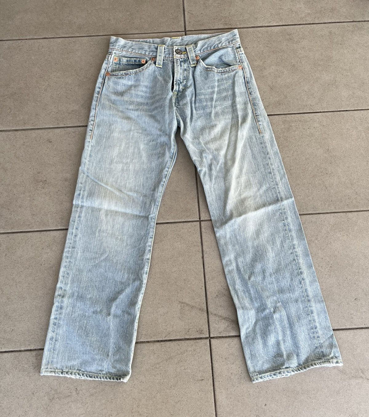 Japanese Brand Vintage CO & LU Iconic Japanese Brand Faded Blue Jeans Size US 26 / EU 42 - 2 Thumbnail