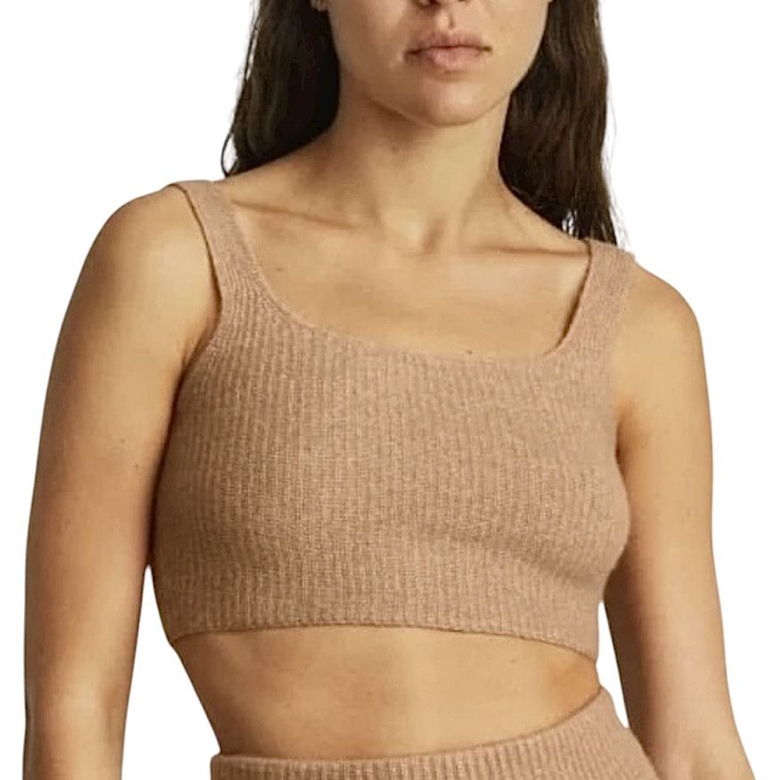 Everlane New Everlane Wool Blend Knit Cozy Cropped Tank Top Camel Size M / US 6-8 / IT 42-44 - 1 Thumbnail