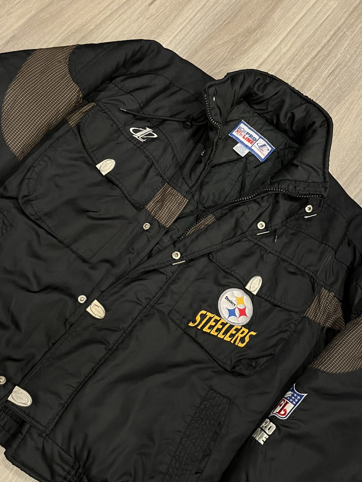 Logo Athletic Vintage 90s Logo Athletic NFL Pittsburgh Steelers Jacket Size US L / EU 52-54 / 3 - 4 Thumbnail