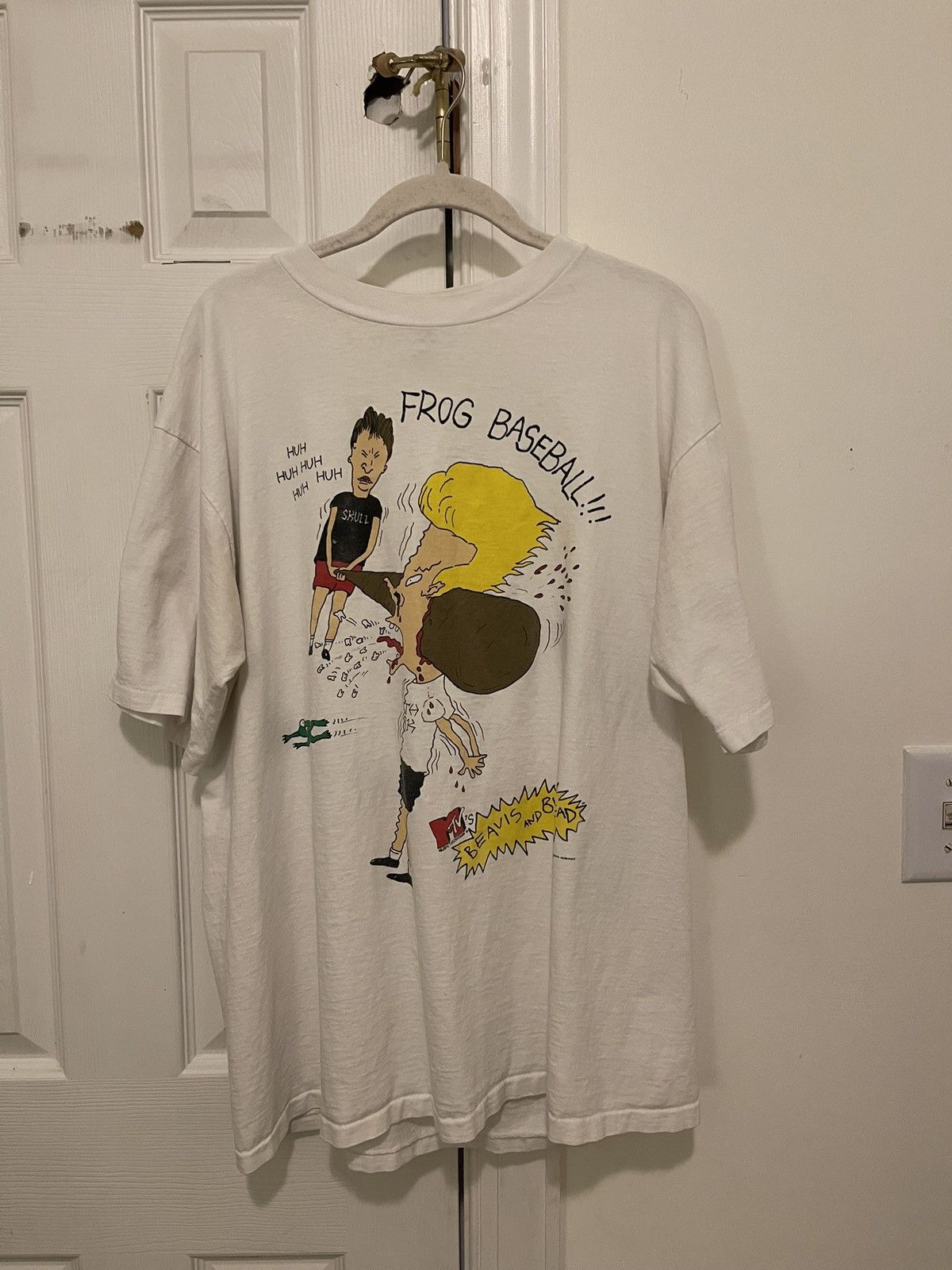 image of Vintage Beavis And Butthead in White, Men's (Size XL)