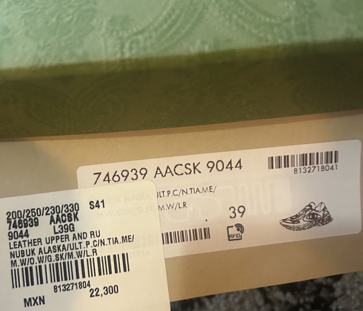 Gucci Gucci Leather Upper Run Sneaker Grey Pink Off White Size US 9 / IT 39 - 6 Thumbnail