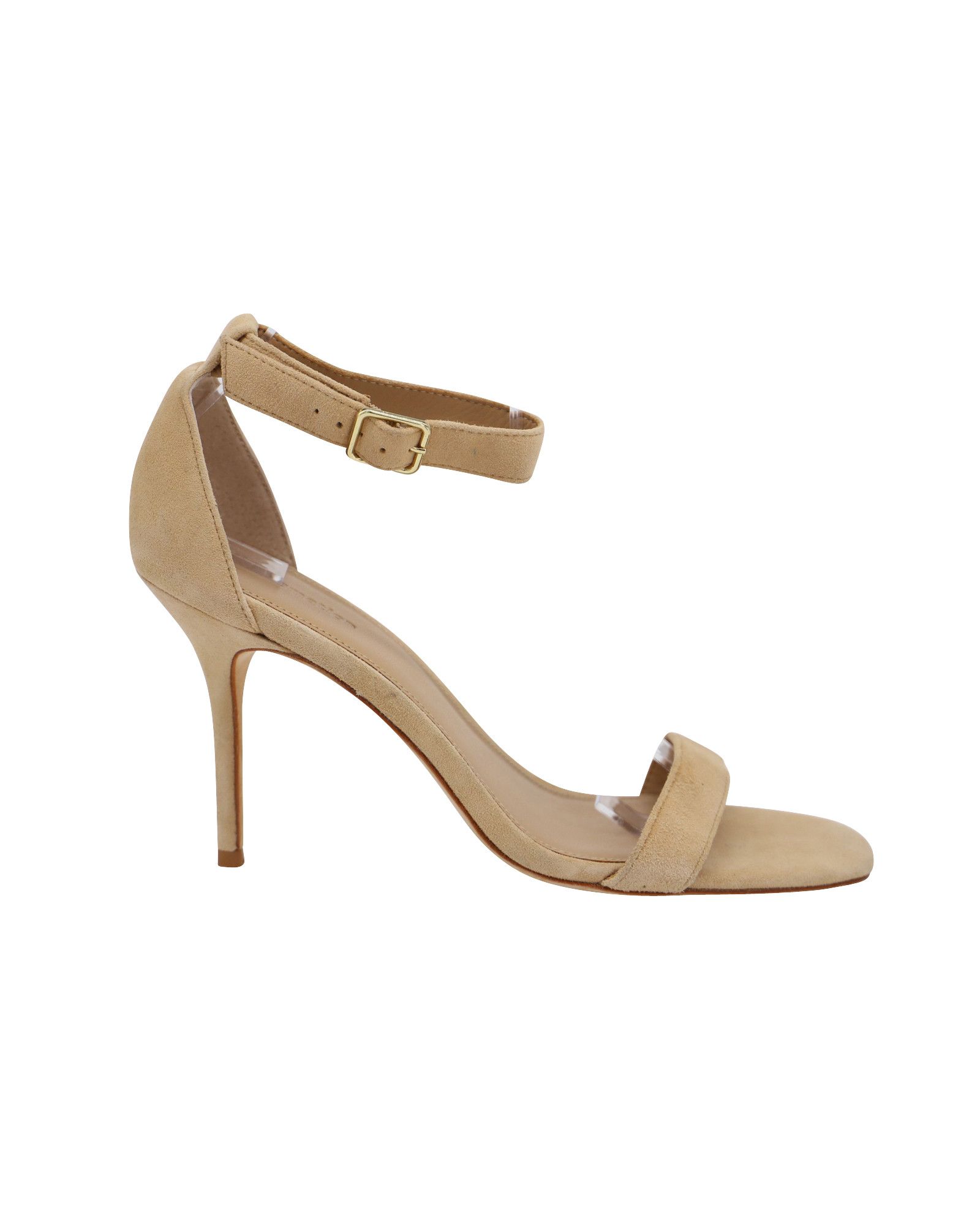 Reformation Reformation Kelly Sandals in Beige Suede Size US 10 / IT 40 - 1 Thumbnail