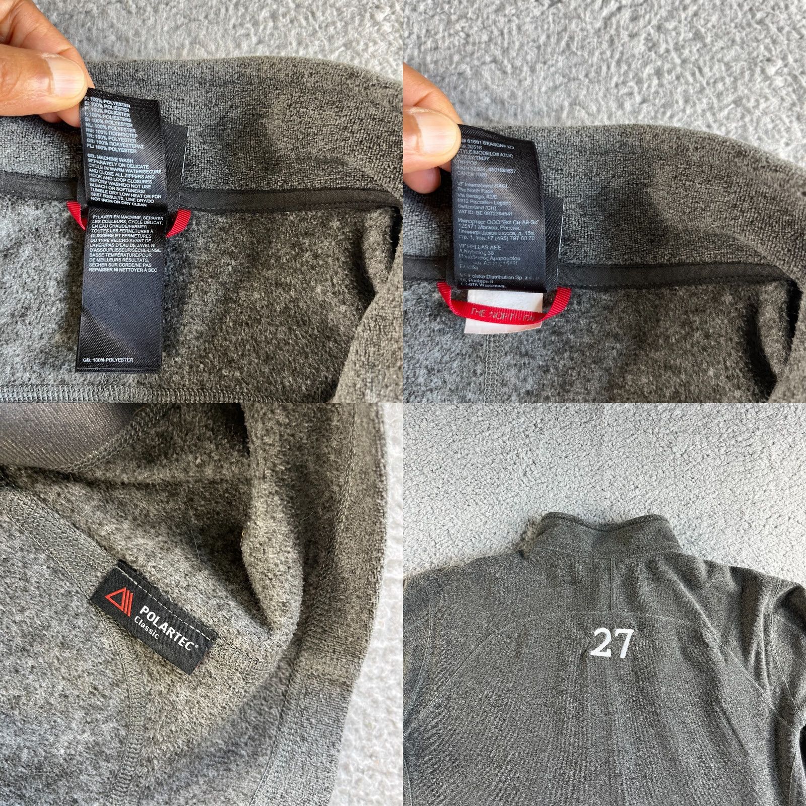 The North Face The North Face Jacket Mens Medium Gray Full Zip Fleece Polartec Classic Rattlers Athleisure Outdoor Sports Size US M / EU 48-50 / 2 - 9 Thumbnail