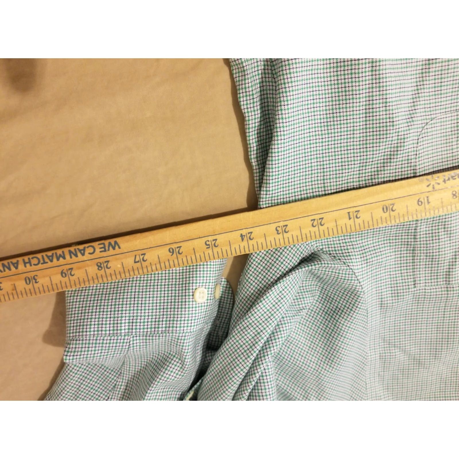 Polo Ralph Lauren Polo Ralph Lauren Dress Shirt Mens 16 34 35 Cotton Green Button Shirt Mens Size 42R - 6 Thumbnail