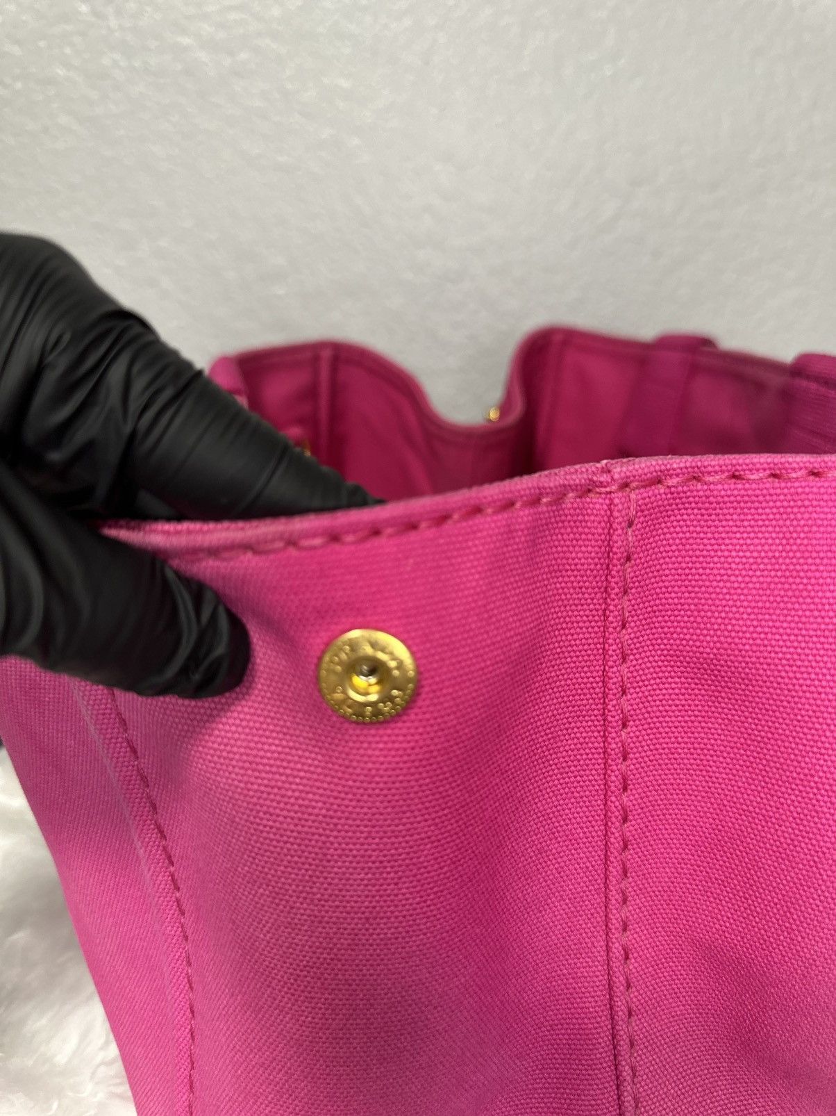 Prada Prada Canapa BN2642 Handbag Fuchsia - Authentic Size ONE SIZE - 12 Thumbnail
