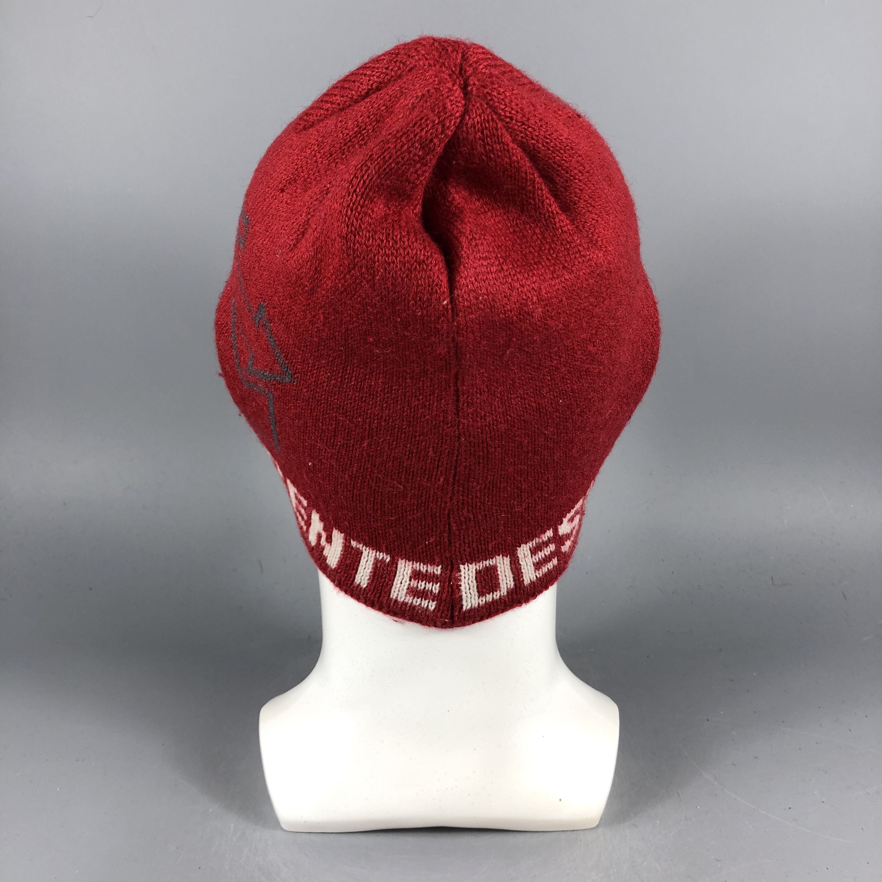 Descente × Vintage Descente Spellout Beanie Snow Hat Snow Cap -D1012 Size ONE SIZE - 2 Thumbnail