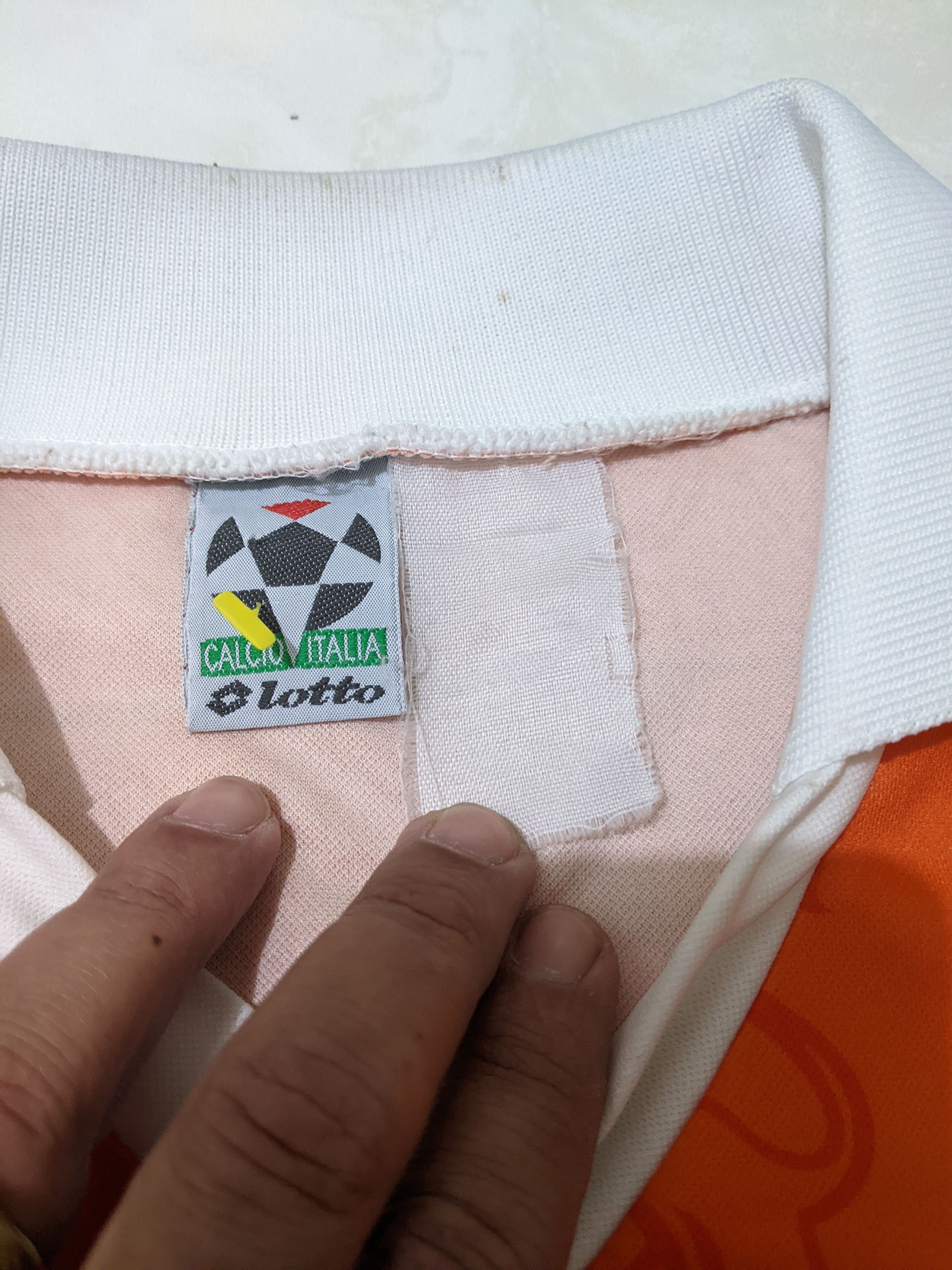 Lotto Sport Jersey world cup 94 Netherlands home Overmars football shirt Size US L / EU 52-54 / 3 - 4 Thumbnail