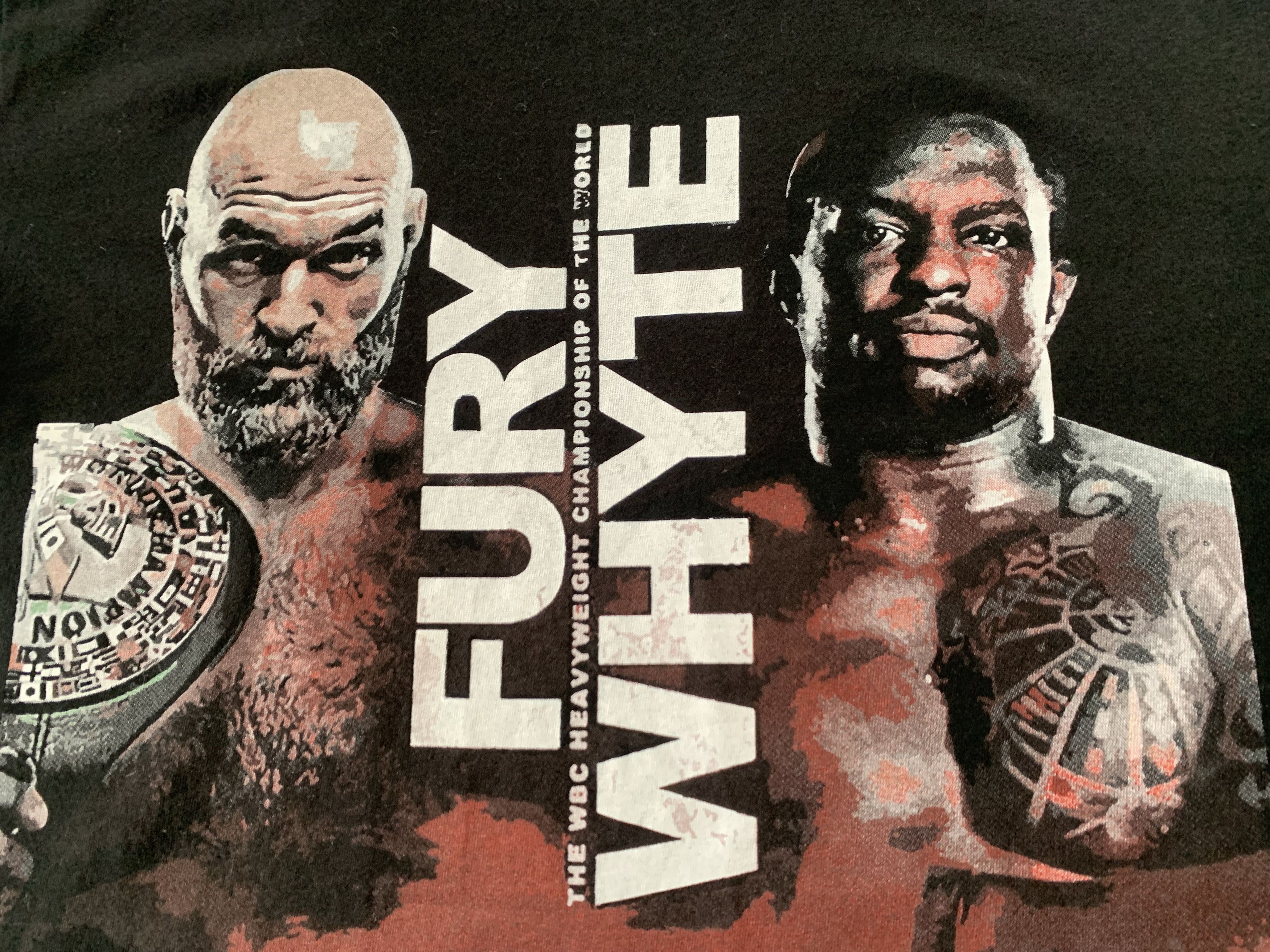 Vintage Tyson Fury Dillian Whyte WBC T Shirt Size US M / EU 48-50 / 2 - 6 Thumbnail