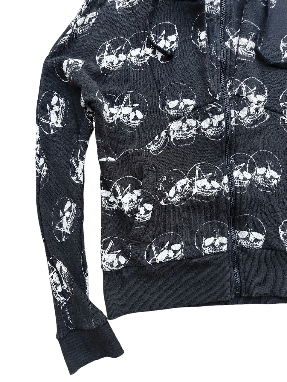Japanese Brand Fullprint skull hoodie Size S / US 4 / IT 40 - 4 Thumbnail