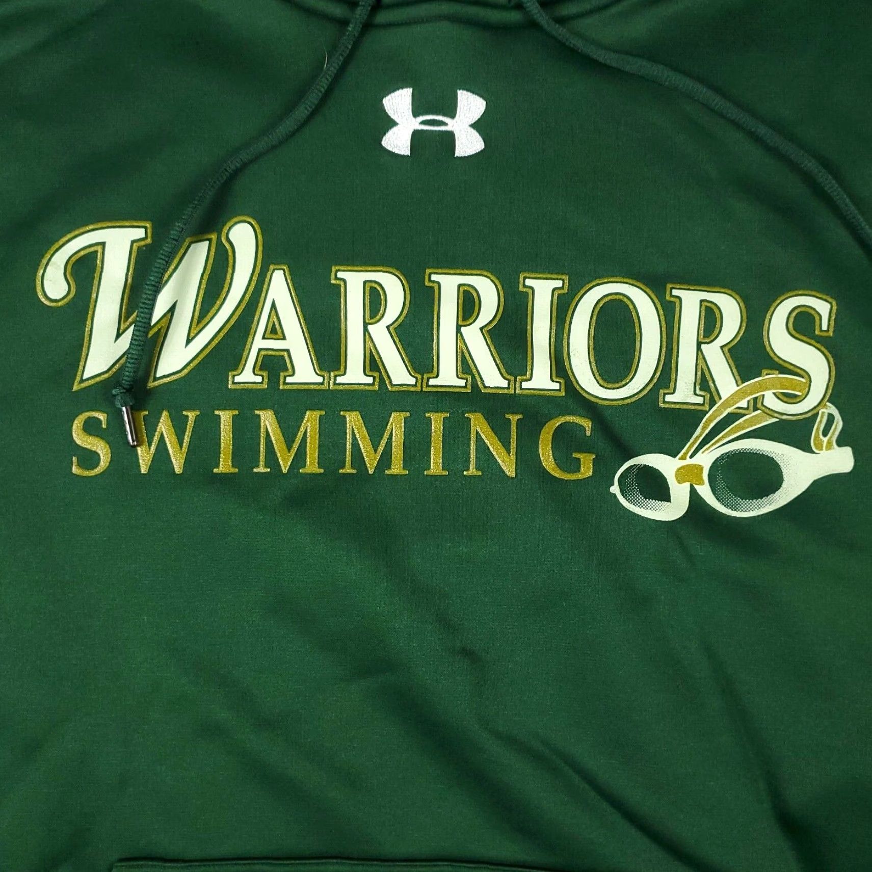 Under Armour Under Armour Green Pullover Hoodie Mens Medium Fleece Sweatshirt Size US M / EU 48-50 / 2 - 2 Thumbnail