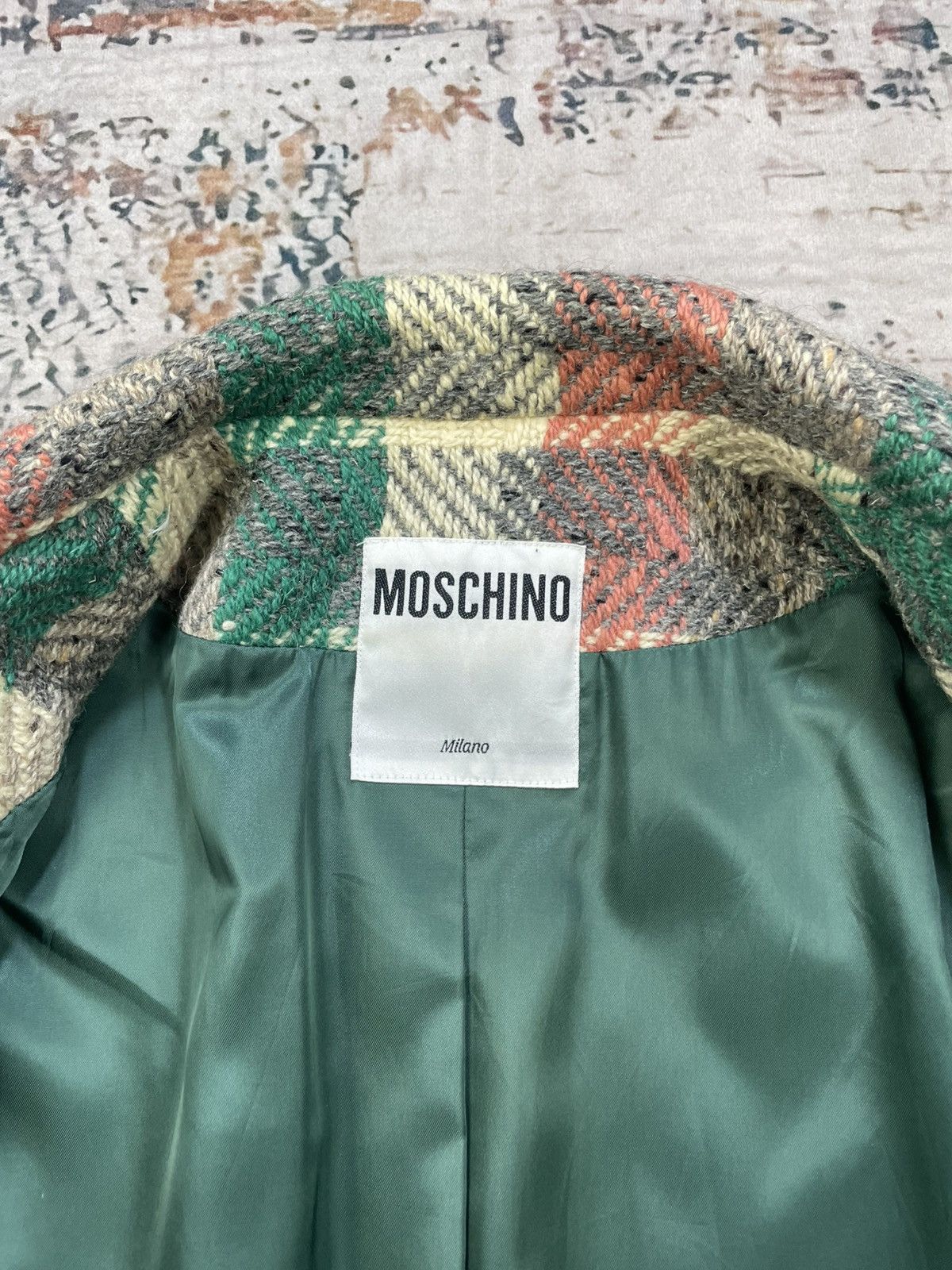 Moschino Moschino Multi Color Plaid Tweed Blazer Size M / US 6-8 / IT 42-44 - 13 Thumbnail