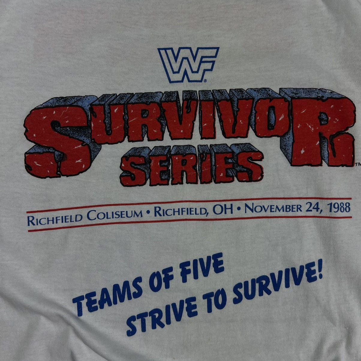 Vintage × WWF TOUCH OF GOLD WWF SURVIVOR SERIES T-SHIRT 80S VINTAGE 1988 Size US L / EU 52-54 / 3 - 8 Thumbnail
