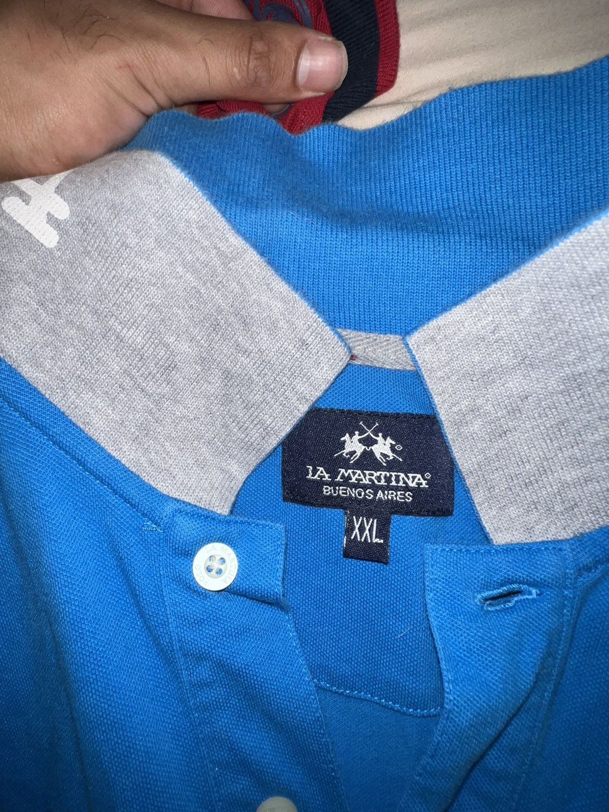 La Martina La Martina Blue Polo Size US XL / EU 56 / 4 - 4 Thumbnail