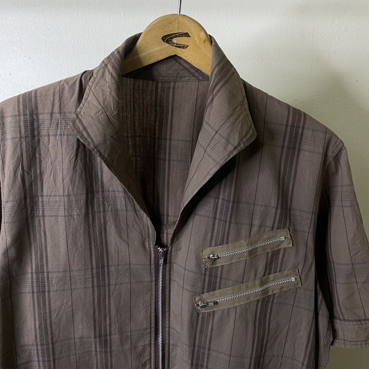 PPFM PPFM Plaid Zip Up Shirt Bikers Style Size US L / EU 52-54 / 3 - 2 Thumbnail