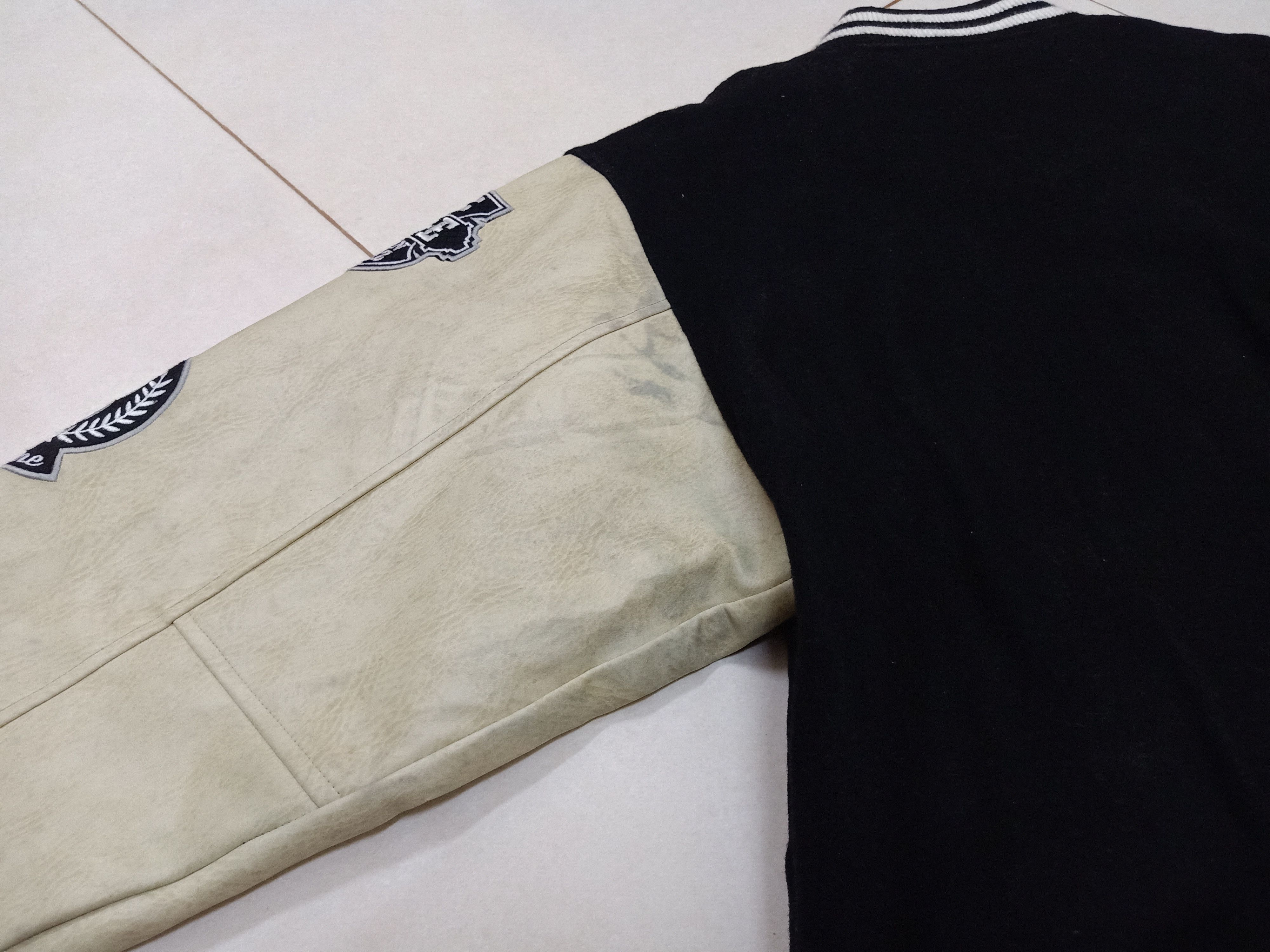 Japanese Brand ACC ASIAN CAN CONTROLERZ Leather Sleeves Varsity Jacket Size US L / EU 52-54 / 3 - 15 Thumbnail