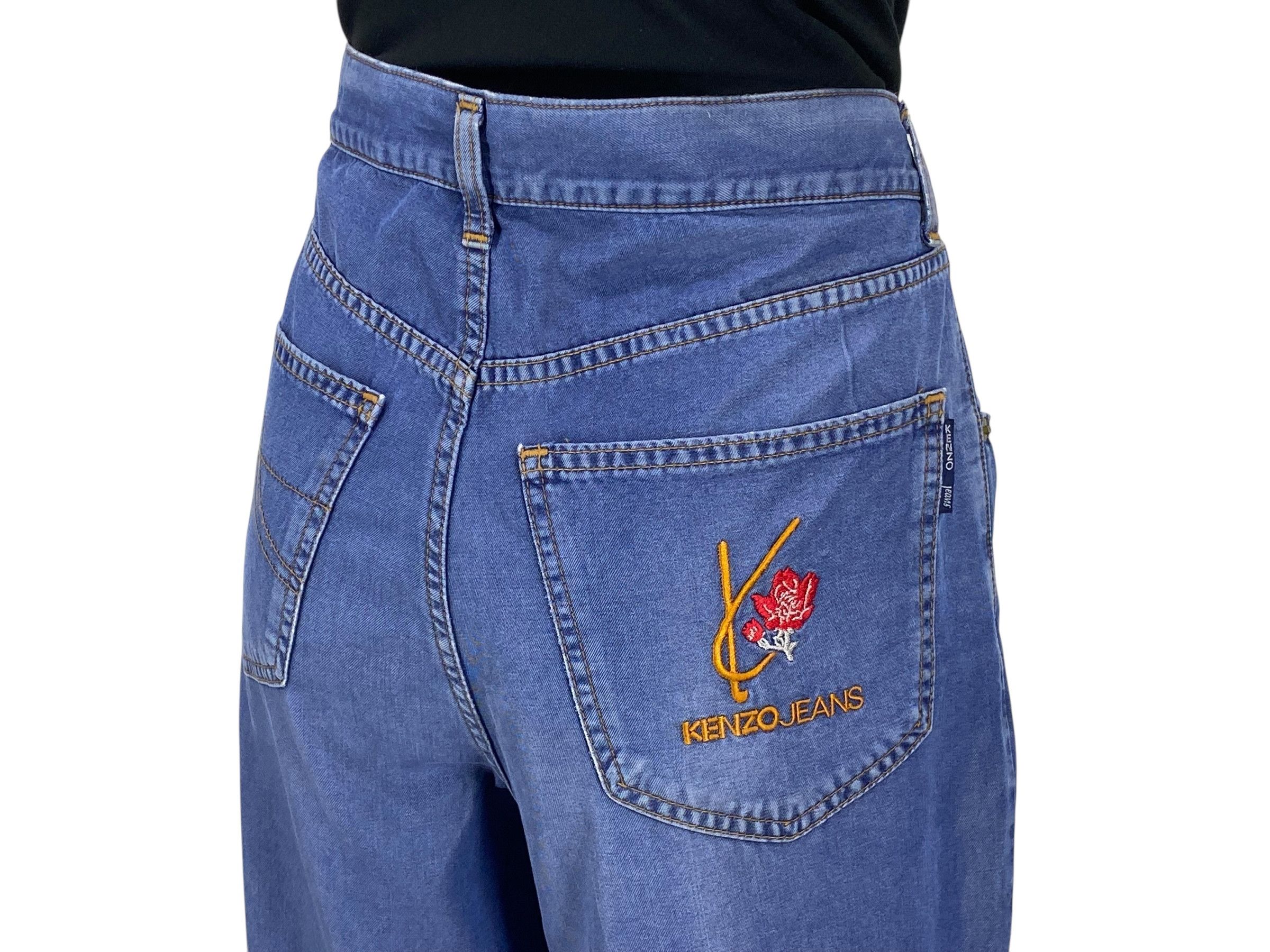 Japanese Brand Kenzo Pants Blue Casual Pants Size US 31 - 7 Thumbnail