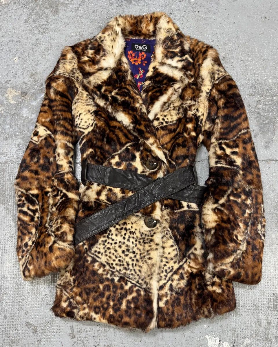 Dolce & Gabbana AW2004 Dolce & Gabbana Fur Royal Long Jacket Size XS / US 0-2 / IT 36-38 - 1 Thumbnail