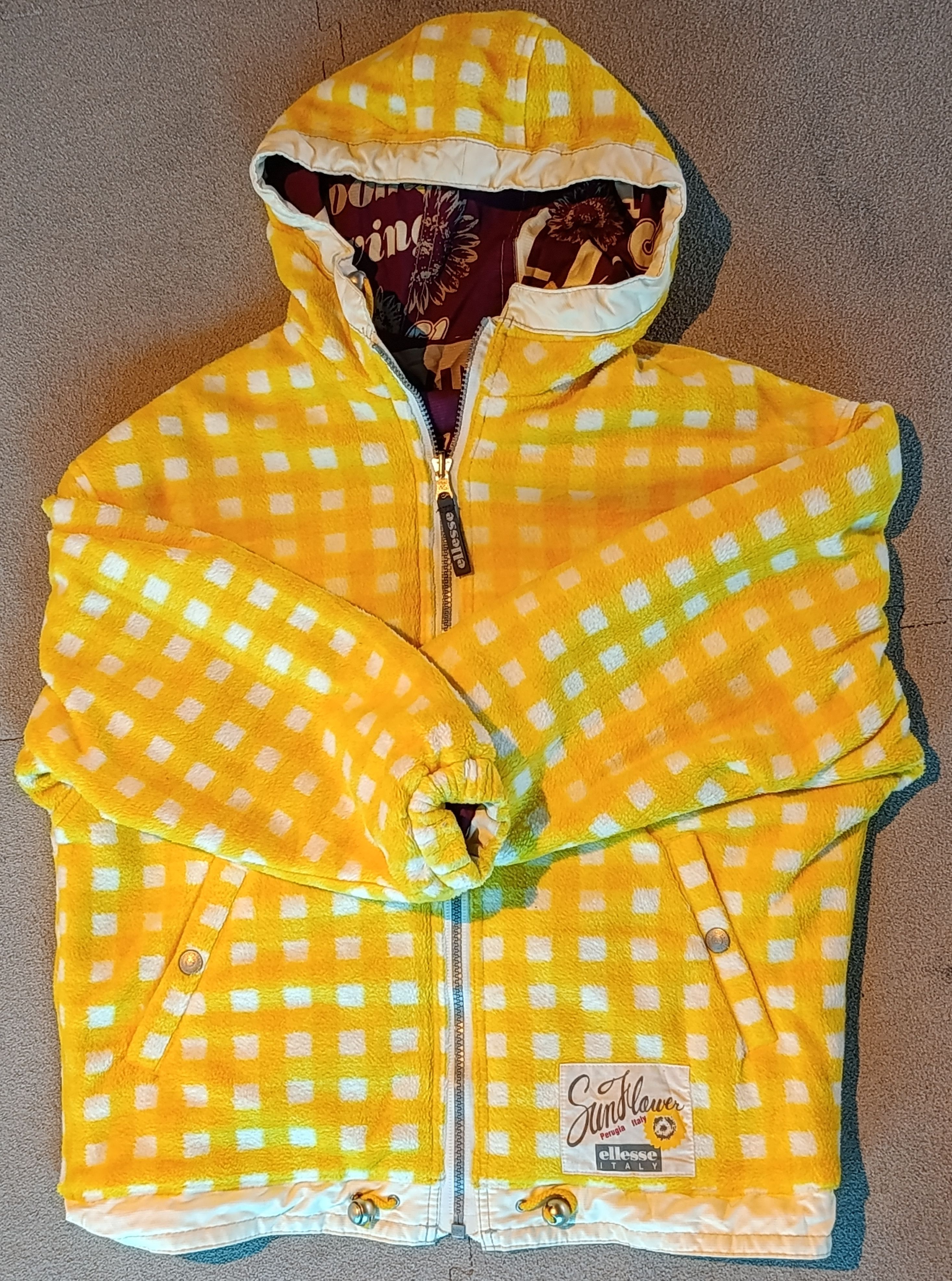 Ellesse Authentic Vintage Ellesse "Sunflower" Reversible Jacket Size US L / EU 52-54 / 3 - 2 Thumbnail