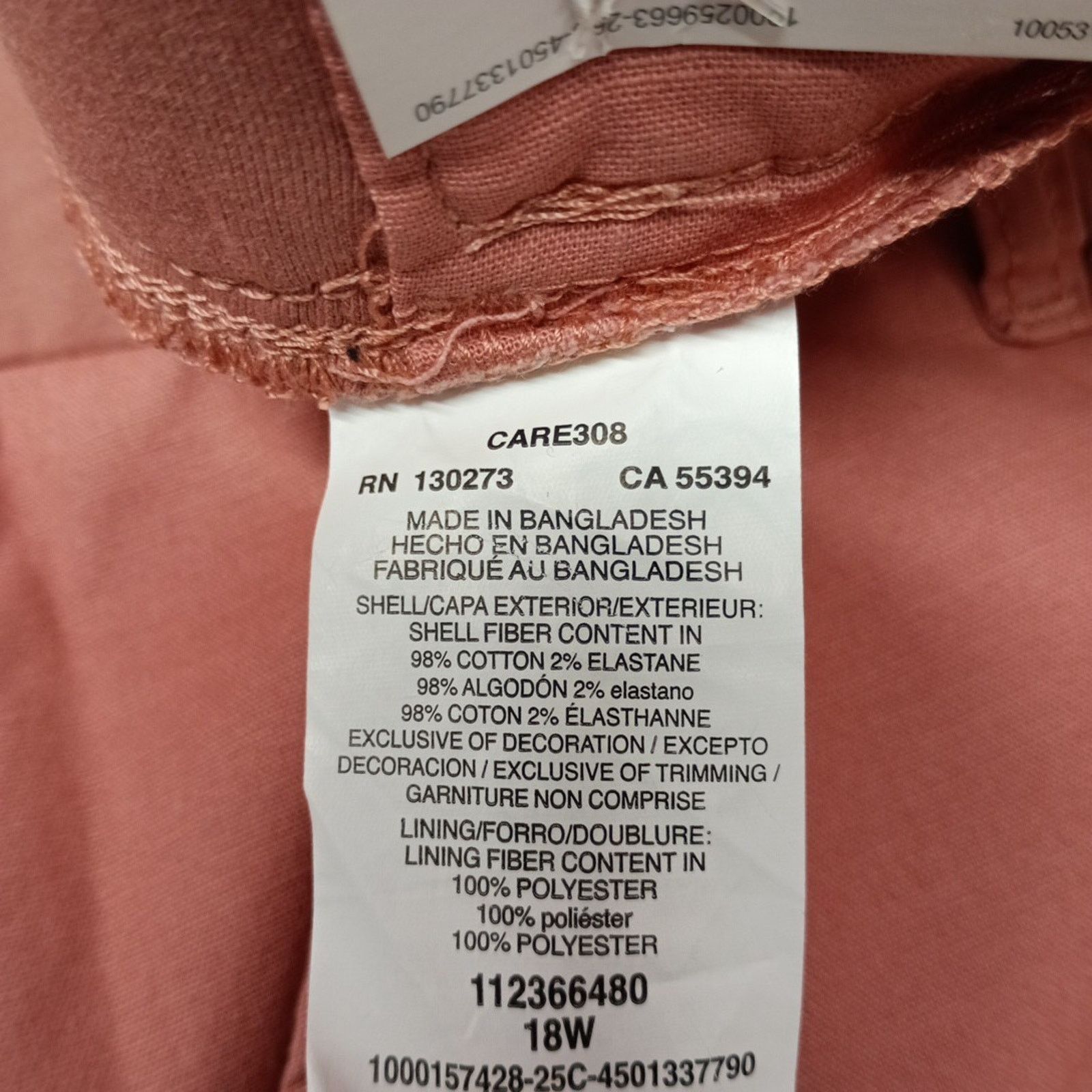 Lee Lee Women's Skort Size 18W Comfort Stretch Waist Cinna Rose Size 36" / US 14 / IT 50 - 5 Thumbnail