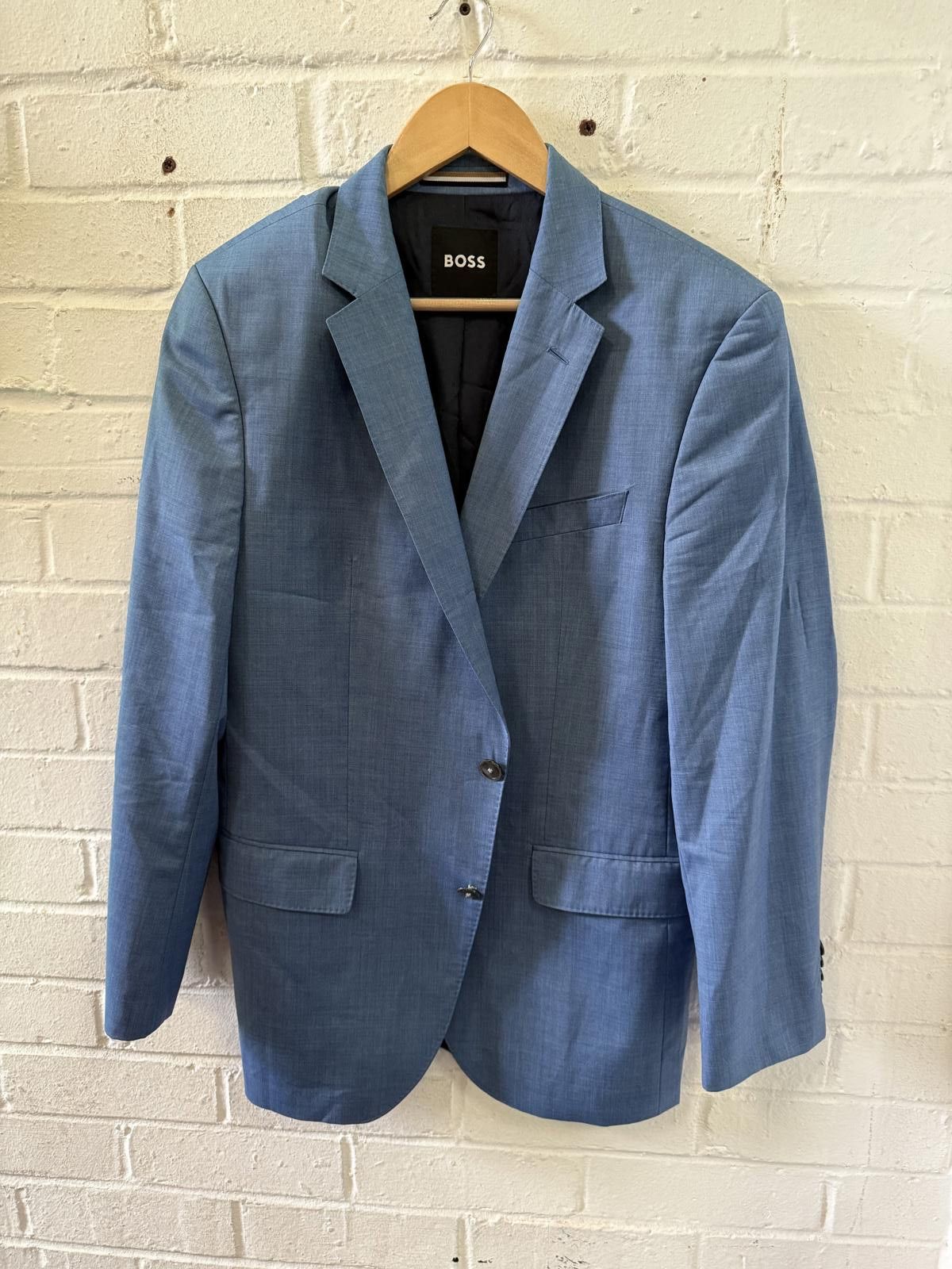 Hugo Boss BOSS Extra Slim Fit Blazer - Elegant Light Blue Size 42R - 1 Thumbnail
