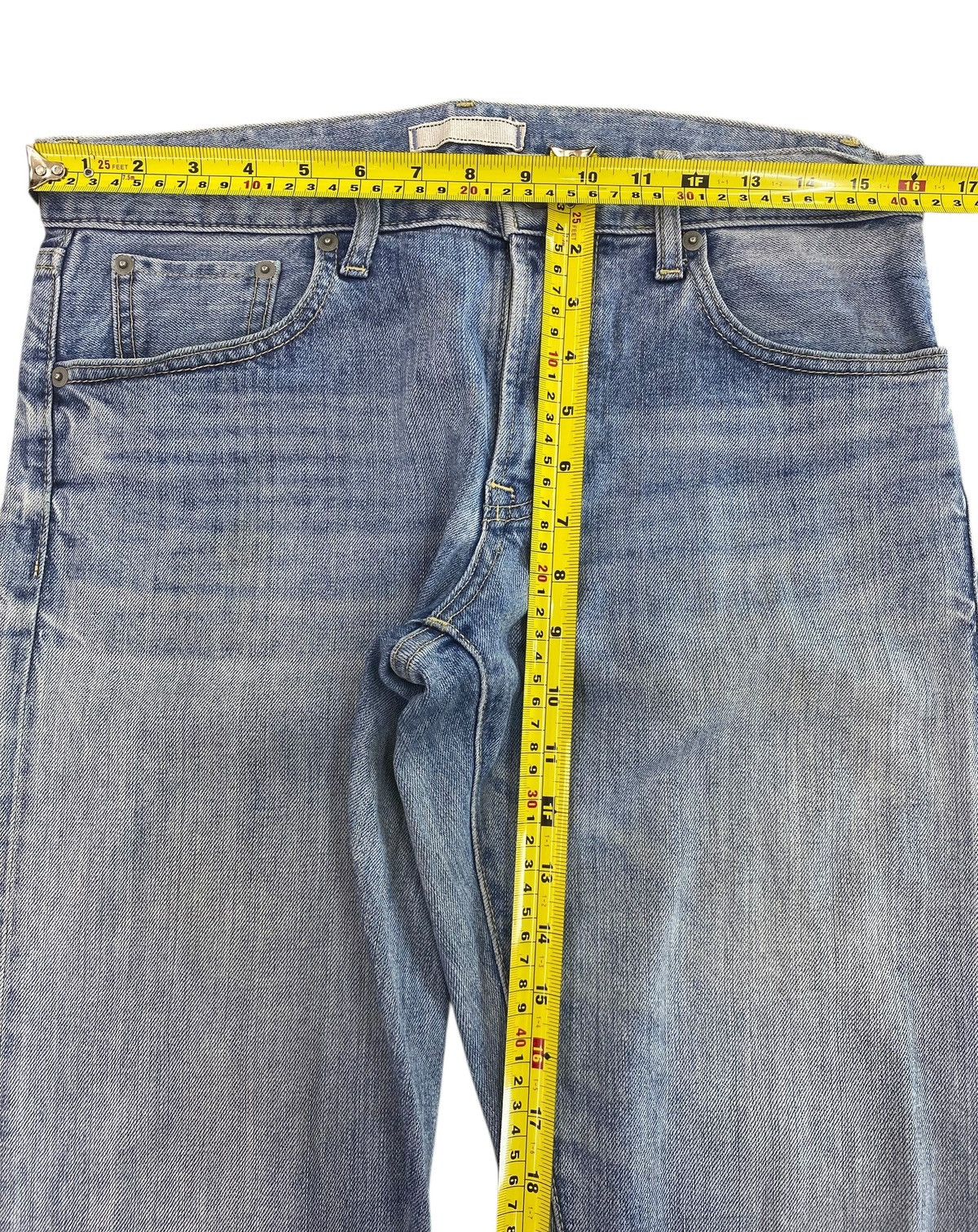 Uniqlo Uniqlo X Selvage Faded Wash Whiskered Style Slim Fit Jeans Size US 32 / EU 48 - 6 Thumbnail