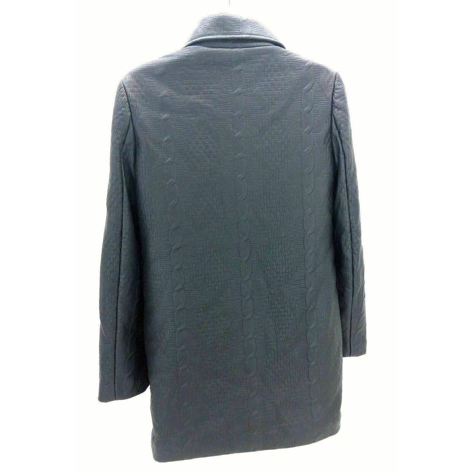 Guess GUESS Yelena Textured Coated Black Trench Coat - Size XS Size XS / US 0-2 / IT 36-38 - 4 Thumbnail