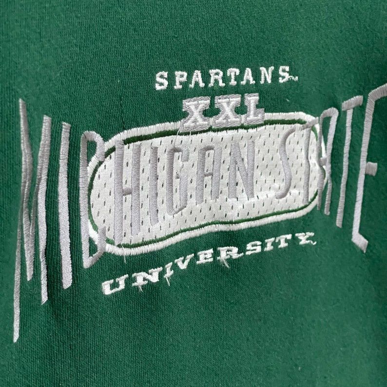Vintage Vintage Michigan State University Spartan Sweatshirt Size US L / EU 52-54 / 3 - 7 Thumbnail