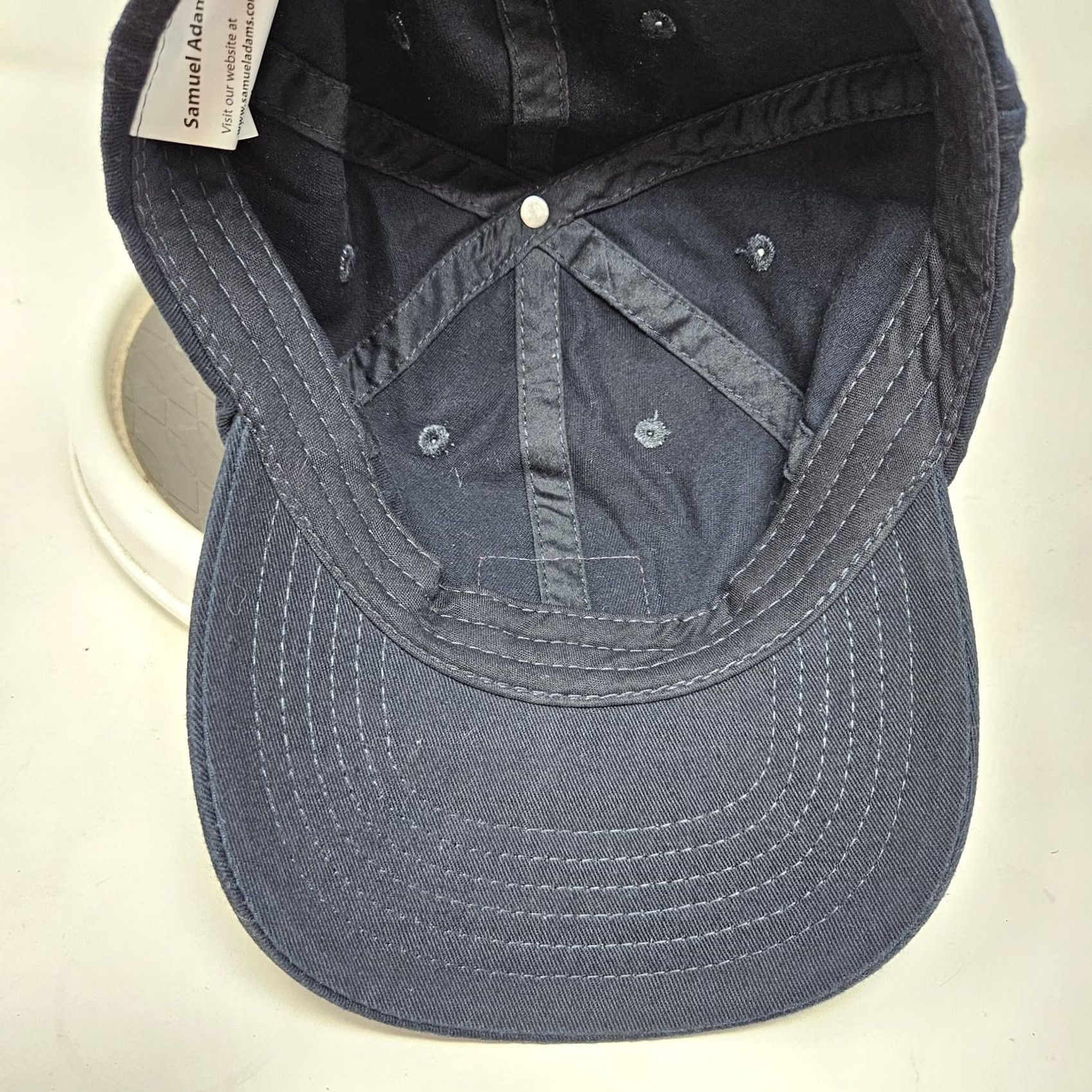 Vintage Samuel Adams Hat Cap Strap Back Patch Beer Promo Mens Hat Baseball Cap blue Twill Cotton Sam Vintage? No. Size ONE SIZE - 6 Thumbnail