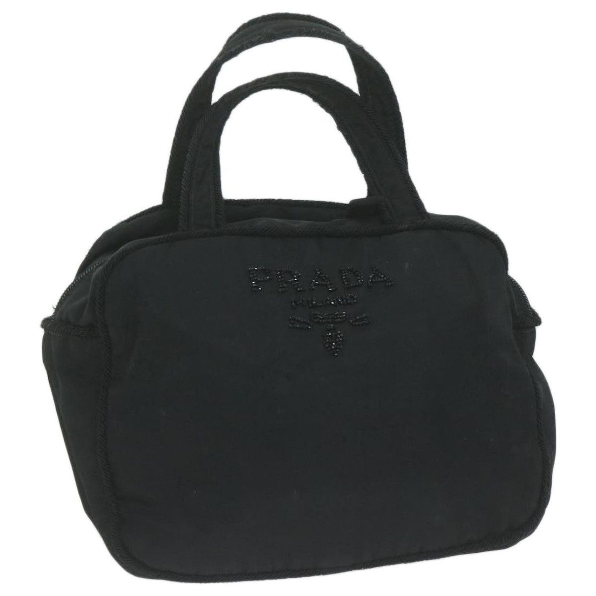Prada Authentic PRADA Hand Bag Nylon Black Size ONE SIZE - 1 Thumbnail