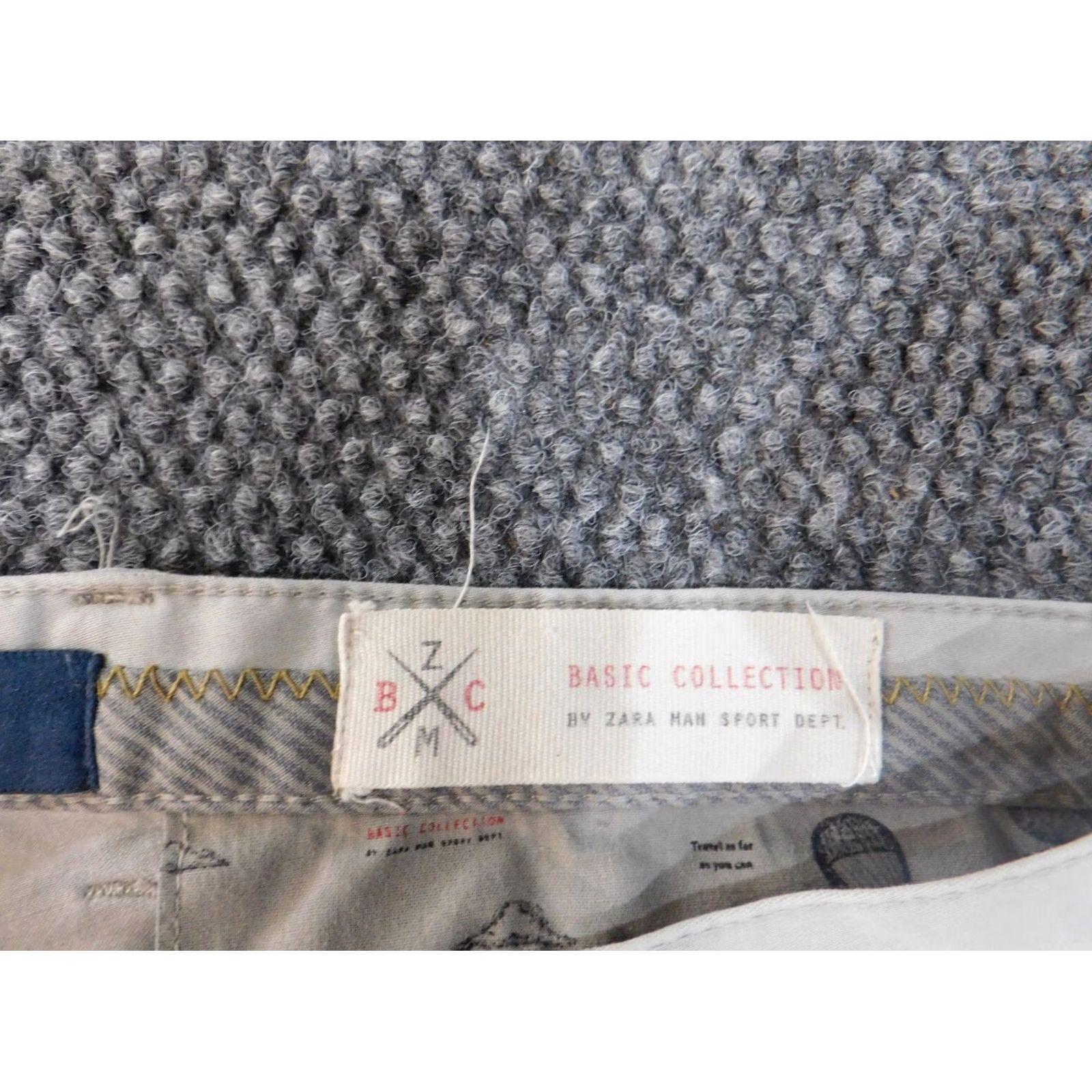 Zara Zara Pants Mens 34x30 Gray Straight Chino Classic Stretch Casual Regular Womens? Mens Size US 34 / EU 50 - 3 Thumbnail