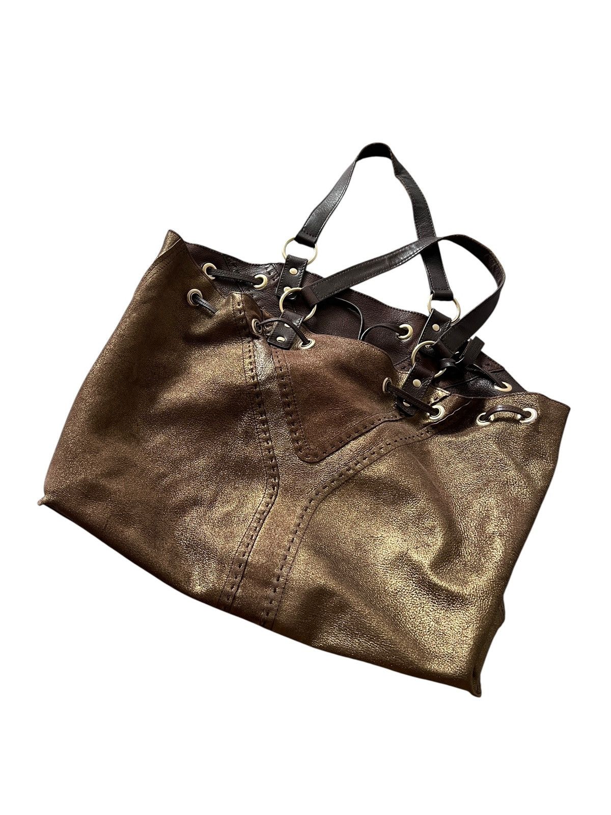 Yves Saint Laurent Yves Saint Laurent Leather Reversible Double Sac Y Tote Size ONE SIZE - 15 Thumbnail