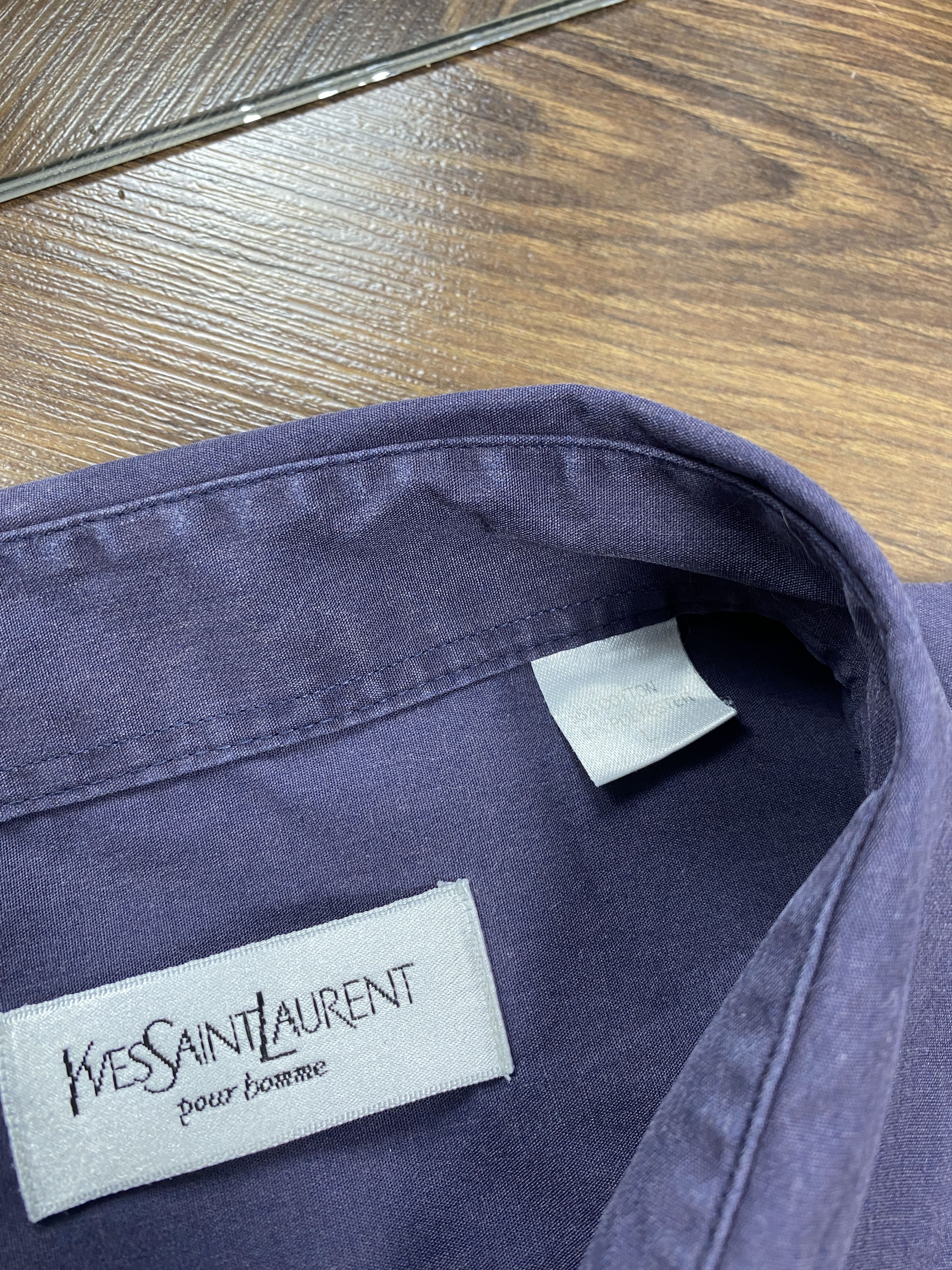 Yves Saint Laurent Yves Saint Laurent vintage SUN FADED YSL short sleeve shirt Size US L / EU 52-54 / 3 - 4 Thumbnail
