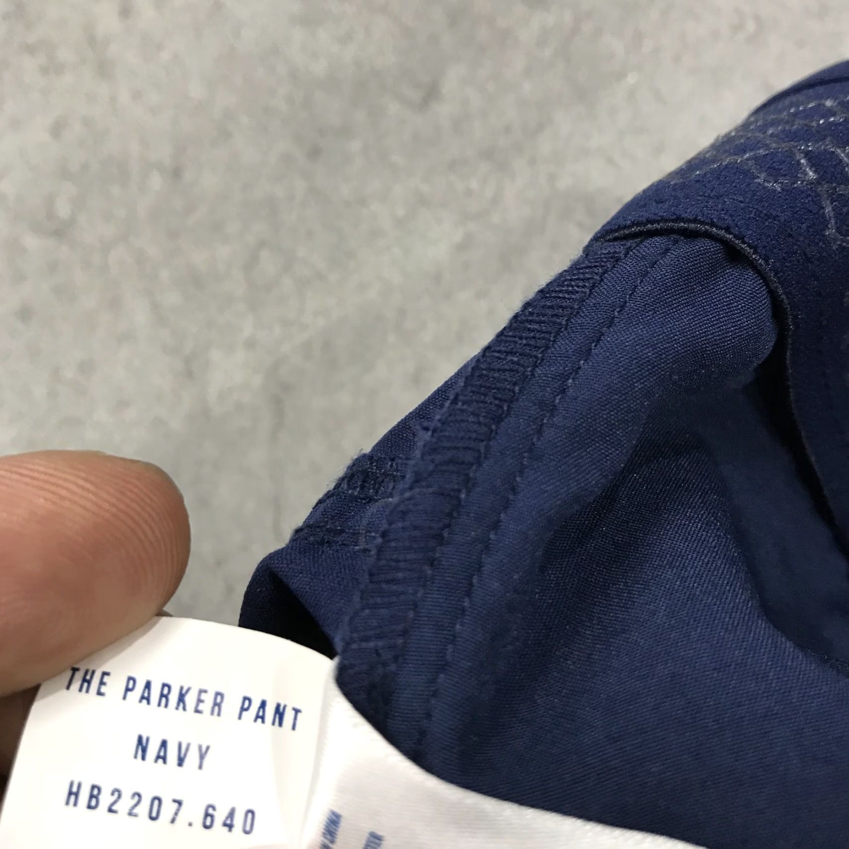 Parker Holderness & Bourne Mens Pants Casual Chino 36x25 Navy Blue Regular Flat Front Zip Pockets Logo Size US 36 / EU 52 - 7 Thumbnail