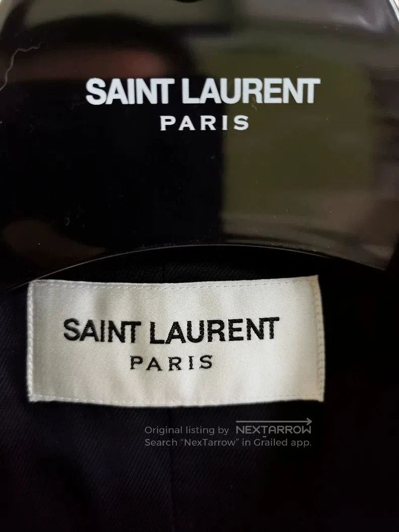 Saint Laurent Paris SAINT LAURENT Genuine Leather Trim Coat. Size US S / EU 44-46 / 1 - 5 Thumbnail